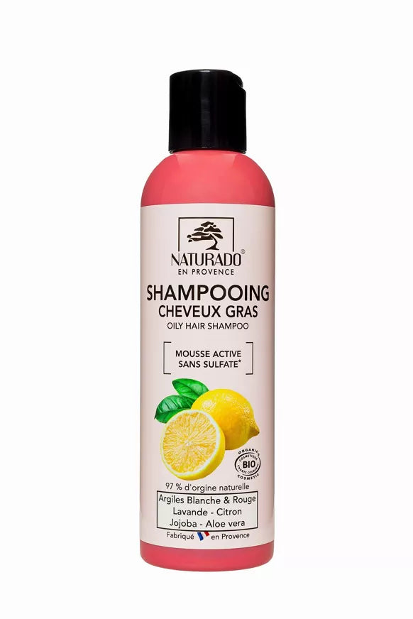 Shampooing Cheveux Gras sans sulfate 200 ml bio Ecocert