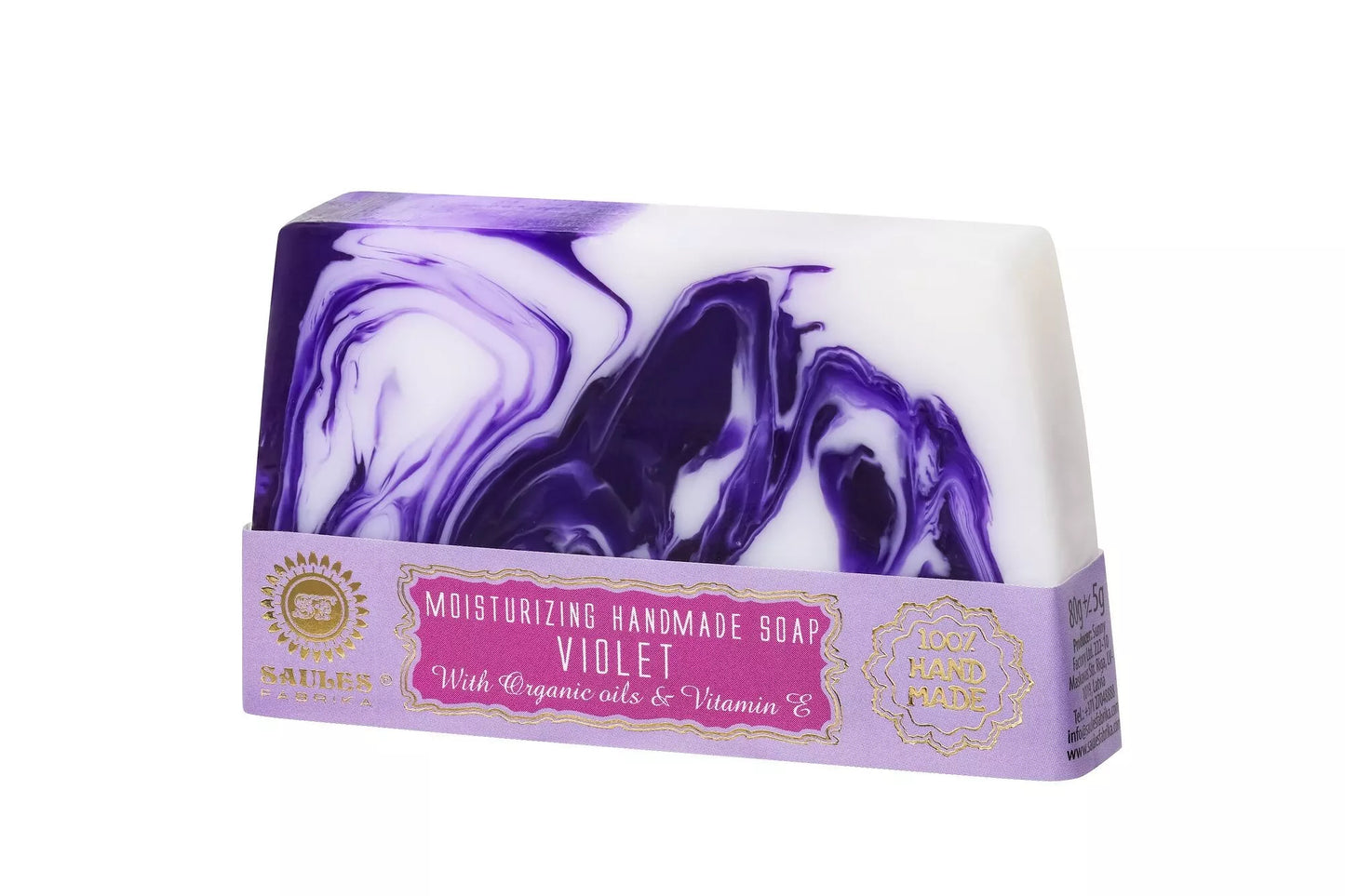 Tranche de savon violette 80g