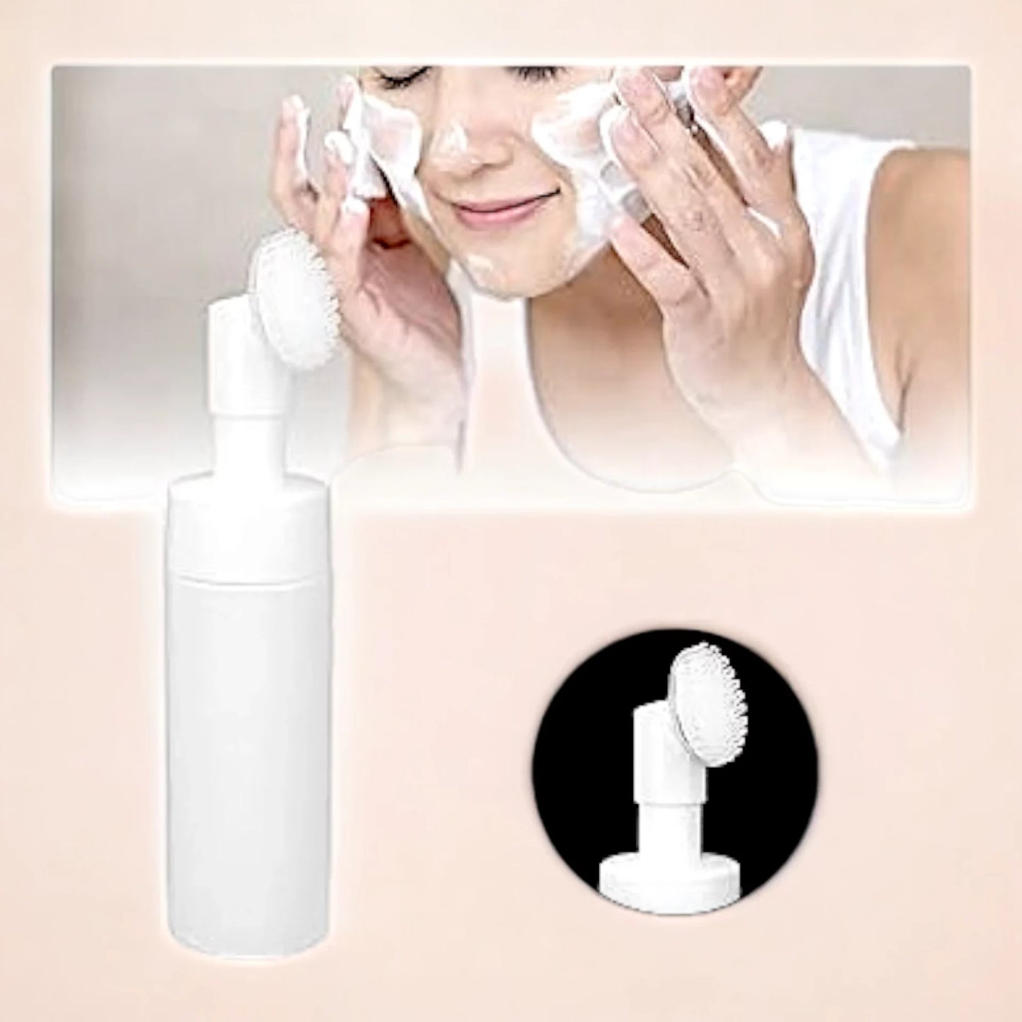 Mousses nettoyantes avec brosse pour le visage – D’Donna