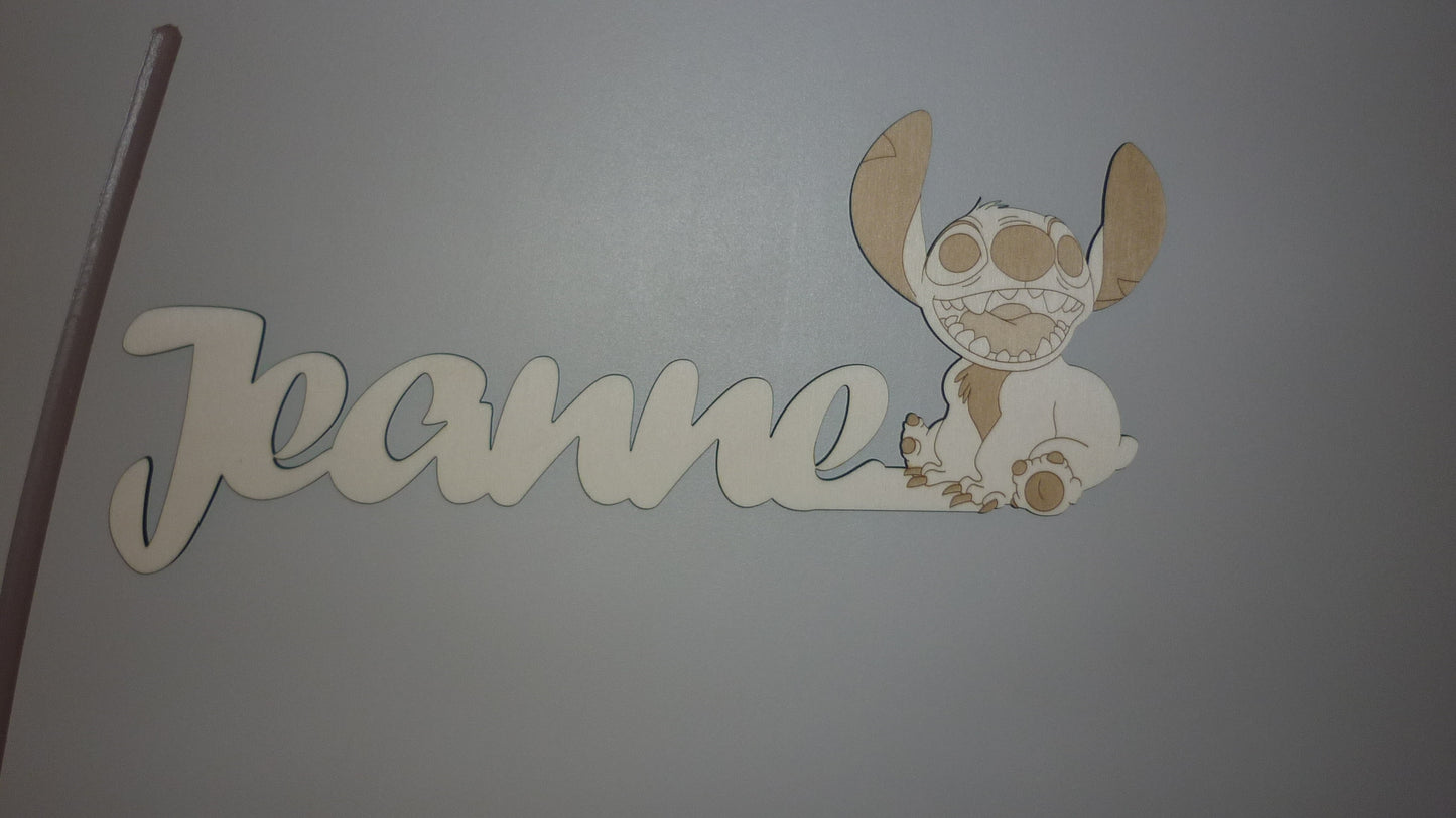 Plaque de porte Stitch