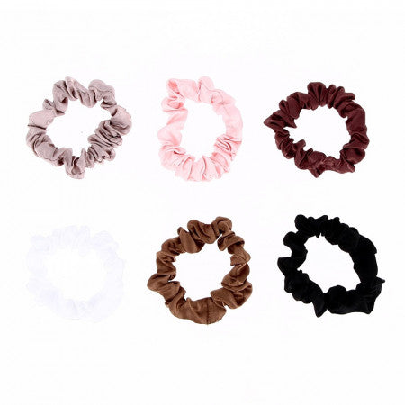 Elastiques Chouchous Fins en Satin Assortis