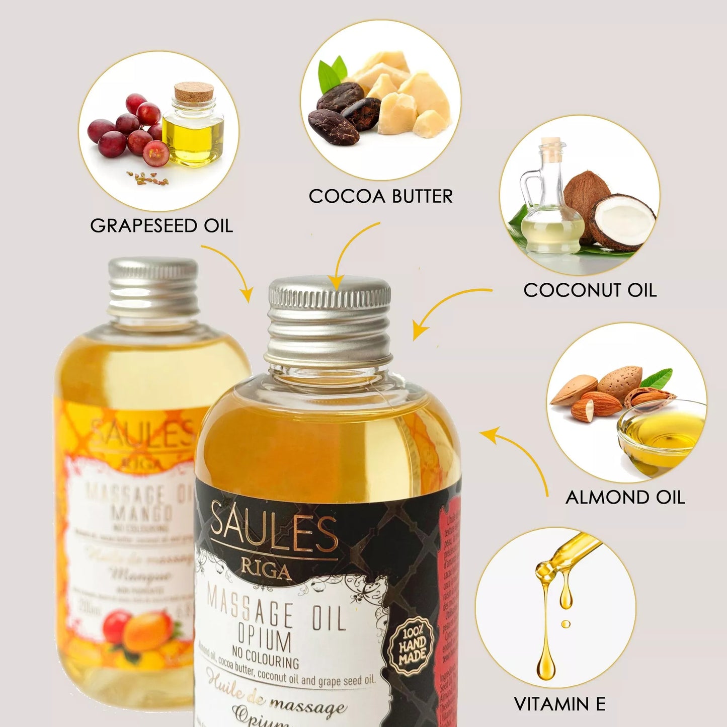 HUILE DE MASSAGE J'ADORE 200ml