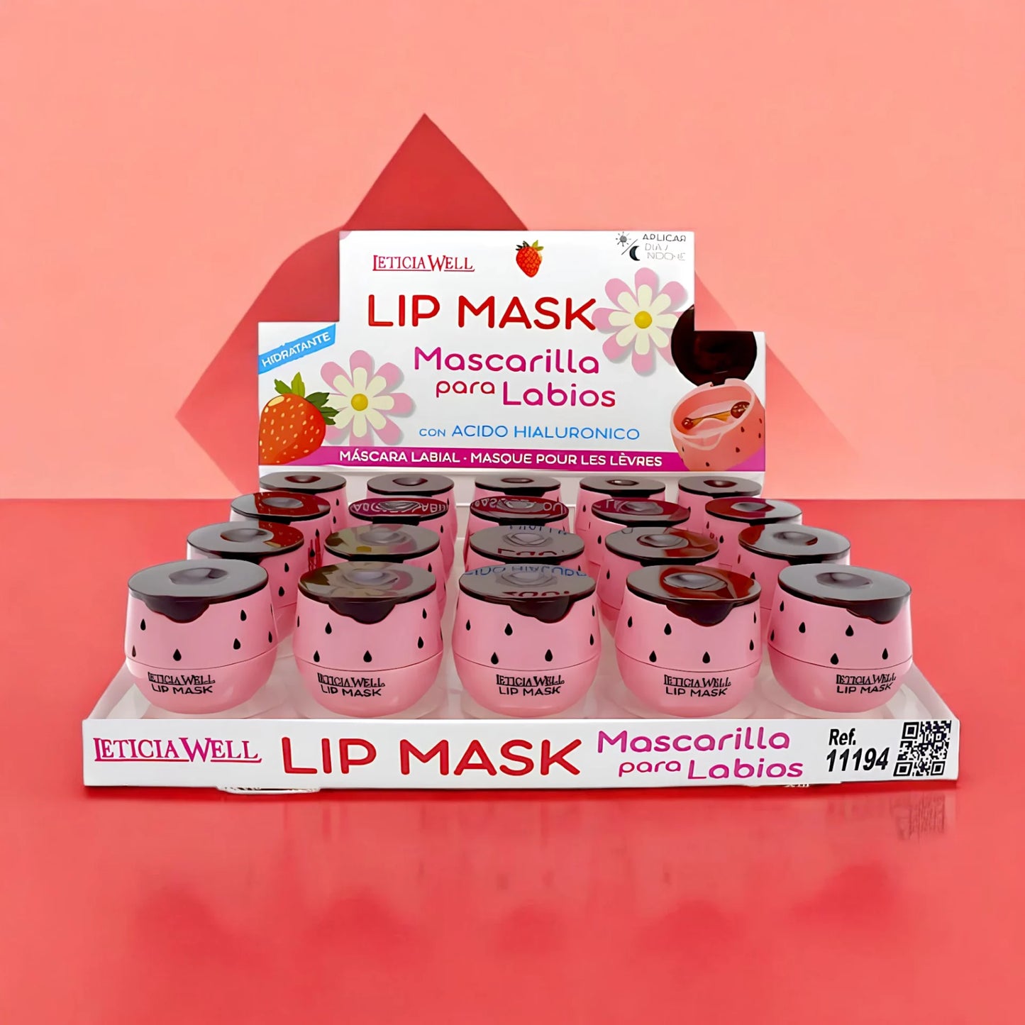 Masque pour les lèvres Fraise – Acide hyaluronique