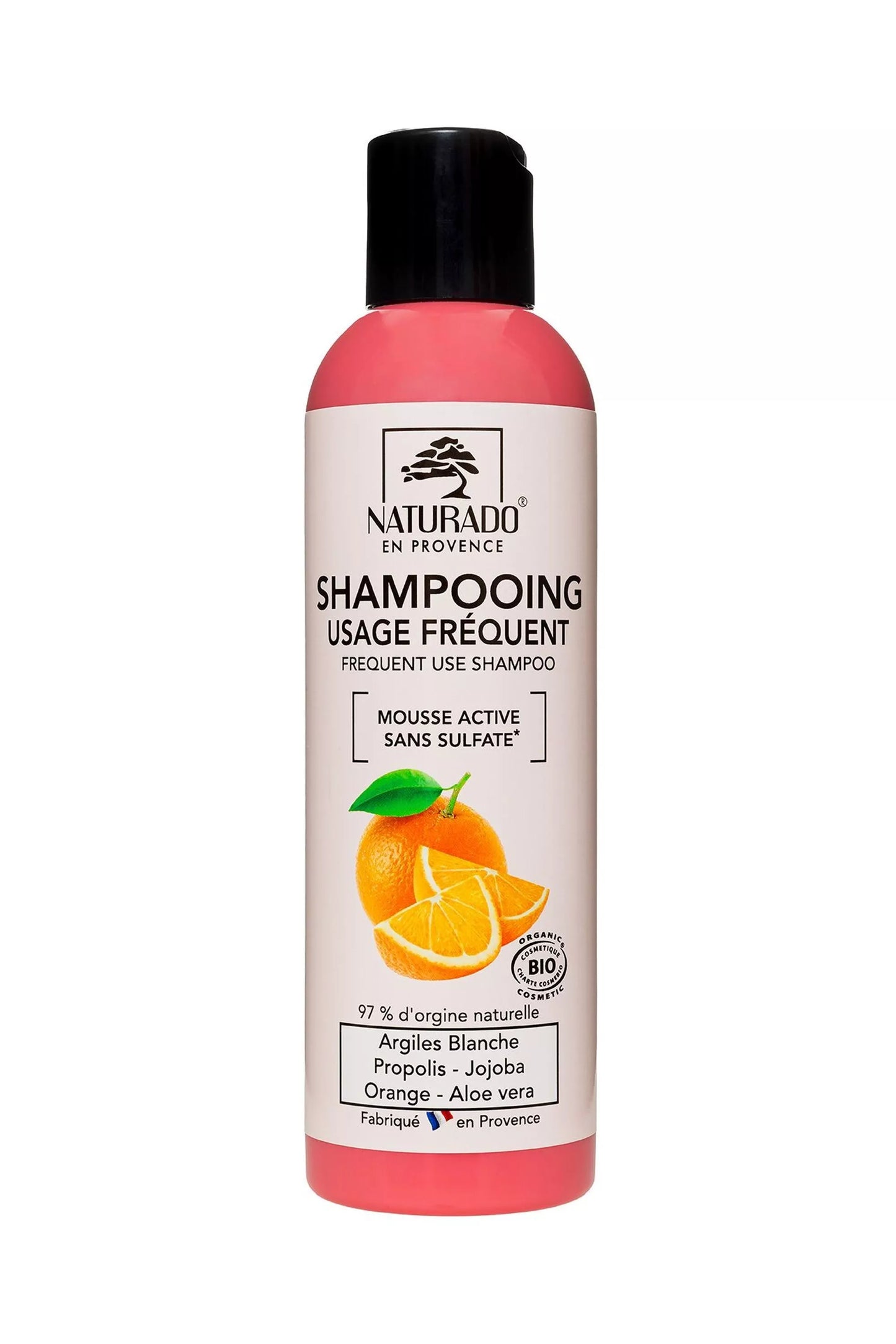 Shampoing orange pour tous types de cheveux 200ml