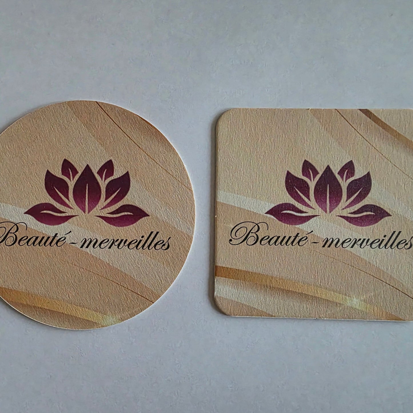 Lot de 4 dessous de verre Beauté merveilles [ Rond/Carré ]