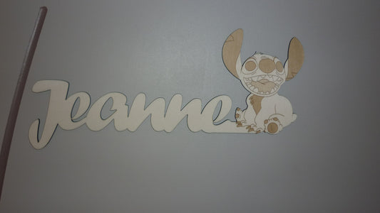 Plaque de porte Stitch