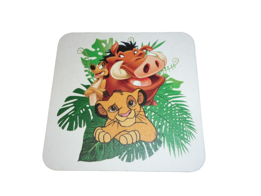 Lot de 4 dessous de verre personnalisable [ Rond/Carré ]