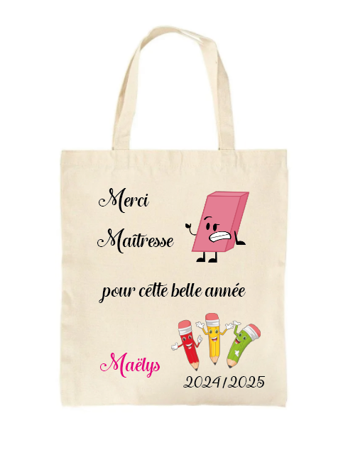 Tote bag 100% coton taille 38x42cm [ Personnalisé ]