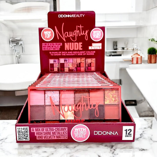 Grande palette fard à paupières NAUGHTY NUDE – D’Donna