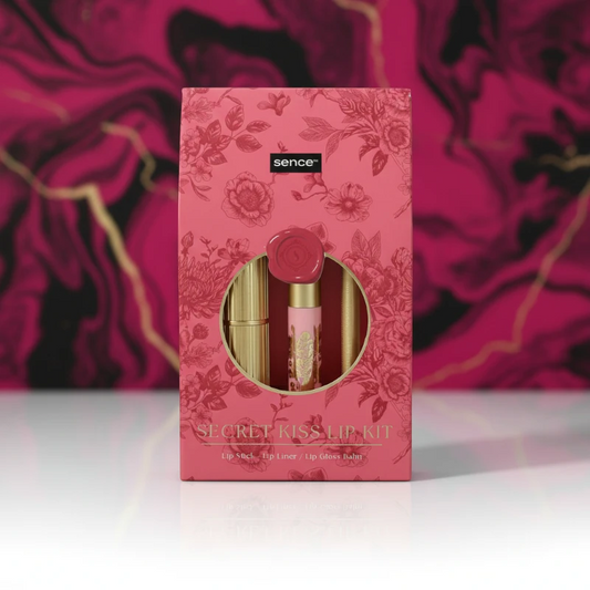 Coffret Cadeau de Maquillage des Lèvres SECRET KISS LIP KIT 3 Pièces –