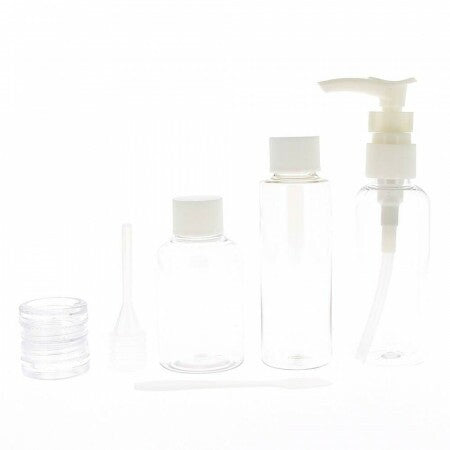 Kit de 5 Flacons de Voyage Format Cabine Avion